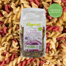 Carica l&#39;immagine nel visualizzatore di Gallery, Fusilli di Riso 3 colori Gluten Free BIO IT BIO 009 FF89