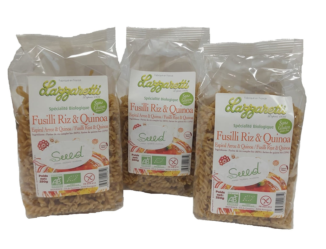 OF3RQ  3 pezzi Fusilli di Riso e Quinoa  gluten free BIO IT BIO 009 FF89